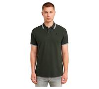 G-Star Raw Slim Fit Poloshirt mit Label-Stitching Modell 'Dunda' in Anthrazit, Größe L