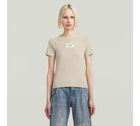 T-Shirt G-STAR "Embro Patch Slim T-Shirt", Damen, Gr. XXL, dk brick, Obermaterial: 100% Baumwolle, Shirts T-Shirt (30951033-XXL) dk brick