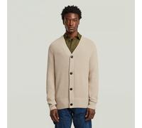 Cardigan G-STAR "Essential Cardigan Knit", Herren, Gr. XS, dk brick, Obermaterial: 70% Wolle, 25% Polyester, 5% Andere Materialien, Strickjacken (20842856-XS) dk brick