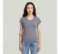 G-STAR Eyben Slim V T-Shirt 2.0 Grau XS quicksilver D24533-4107-H863-XS