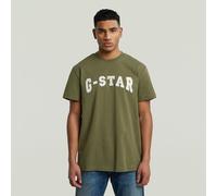 G-STAR Felt Logo T-Shirt Grün M shadow olive D26840-C336-B230-M