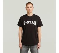G-STAR Felt Logo T-Shirt Schwarz L dark black D26840-C336-6484-L
