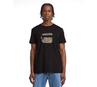 G-star Finger Print Burger Kurzarm-t-shirt M Dark Black
