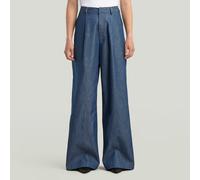 Regular-fit-Jeans G-STAR "Fluid Wide Leg Hose", Damen, Gr. 26, raw denim, Obermaterial: 82% Baumwolle, 18% Polyester, Jeans (24503809-26) raw denim