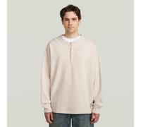 G-STAR G-S016 Henley Sweatshirt Mehrfarbig L whitebait htr archetypes D28678-E480-J044-L
