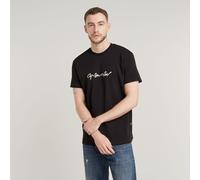 G-STAR G-Script T-Shirt Schwarz S dark black D25150-C812-6484-S