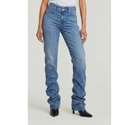 5-Pocket-Jeans G-STAR "G-Staq Low Bootcut Jeans", Damen, Gr. 28, Länge 30, faded sea point blau, Obermaterial: 25% Baumwolle, Jeans 5-Pocket-Jeans (98186129-28) faded sea point blau