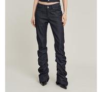 5-Pocket-Jeans G-STAR "G-Staq Low Bootcut Jeans", Damen, Gr. 32, Länge 32, raw denim, Obermaterial: 100% Baumwolle, Jeans 5-Pocket-Jeans (81748348-32) raw denim