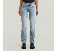 Straight-Jeans G-STAR "Lennoxx Slim Straight Wmn", Damen, Gr. 27, Länge 30, vintage blau celestite, Denim/Jeans, Obermaterial: 99% Baumwolle, 1% Elasthan, straight fit lang, Jeans Straight-Jeans, mit