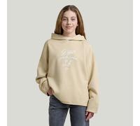 G-STAR Girls Basic Hooded Sweatshirt Beige 8 dark brick D29647-01-1214-8