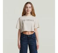 G-STAR Girls Boxy Cropped T-Shirt Beige 8 BUTTER D29648-01-J262-8