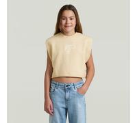 G-STAR Girls Boxy Sweatshirt Beige 8 dark brick D29658-01-1214-8