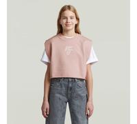 G-STAR Girls Boxy Sweatshirt Pink 14 burnished lilac D29658-01-H872-14
