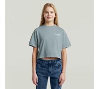 G-STAR Girls Cropped Relaxed T-Shirt Hellblau 12 light wave D29721-01-599-12