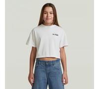 G-STAR Girls Cropped Relaxed T-Shirt Weiß 14 white D29721-01-110-14