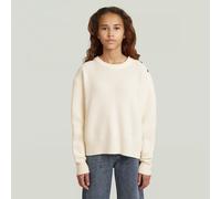 G-STAR Girls Fisherman Crop Knit Cardigan Weiß 14 milk D29227-01-111-14