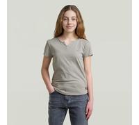 G-STAR Girls Micro Placket Slim T-Shirt Grau 12 grey alloy D29719-01-G276-12