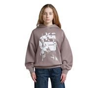 G-STAR Girls Miller Hoodie Sweatshirt, Grau (Quick Silver D29708-01-J258), 16