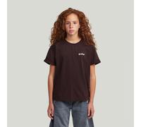 G-STAR Girls Rolled Up T-Shirt Braun 16 CHOCOLAT PLUM D29132-01-J158-16
