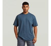 T-Shirt G-STAR "GS-01 Relaxed T-Shirt", Herren, Gr. L, rank blau, Obermaterial: 100% Baumwolle, Shirts T-Shirt (44663721-L) rank blau