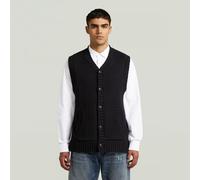 G-STAR Heavy Vest Knit Schwarz L dark black D27224-D631-6484-L