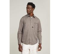 G-Star Hemd - Regular fit - in Taupe - Größe L | Herren Plussize