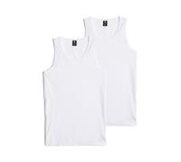 G-Star Herren Tanktop Base Rundhals Baumwolle Weiß 2er-Pack Größe L