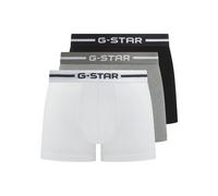 G-STAR Herren Boxershorts, 3er Pack - ACRE, Trunks, Cotton Stretch Weiß/Grau/Schwarz 2XL