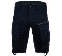 G-STAR Herren Cargoshorts - Rovic Zip Regular Short, kurz, Premium Mico Stretch, einfarbig 31W Blau