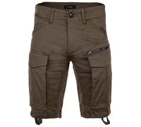 G-STAR Herren Cargoshorts - Rovic Zip Regular Short, kurz, Premium Mico Stretch, einfarbig Grau 35W