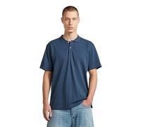 Poloshirt G-STAR "Core Regular Poloshirt", Herren, Gr. L, rank blau, Obermaterial: 100% Baumwolle, Shirts (82296268-L) rank blau