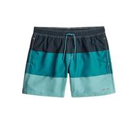 Badeshorts G-STAR "Dirik Color Block Swimshort", Herren, Gr. M, Normalgrößen, blau (dk patriot blau color block), Obermaterial: 100% Polyester, Badehosen Badeshorts (87299259-M) dk patriot blau color