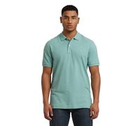 Poloshirt G-STAR "Dunda Slim Poloshirt", Herren, Gr. S, mineral blau, Obermaterial: 95% Baumwolle, 5% Elasthan, Shirts Poloshirt (79875056-S)