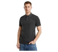 G-STAR RAW Herren Poloshirt - Dunda Overdyed Slim Polo, Knopfleiste, Bio-Baumwolle Schwarz L