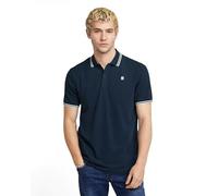 G-Star Poloshirt Dunda Slim Stripe Herren Kurzarm Slim Fit Piqué 95% Baumwolle/5% Elasthan XL Blau