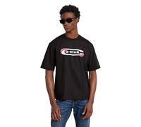 G-Star Herren Gradient Old Skool Logo Boxy T-Shirt, Schwarz (dk Black D25089-C784-6484), L