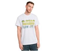 G-Star Herren Gradient Originals T-Shirt, Weiß (White D25149-336-110), L