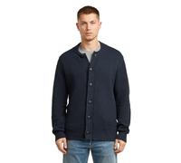 Cardigan G-STAR "Honey Comb Structure Cardigan Knit", Herren, Gr. XXL, dk patriot blau, Obermaterial: 100% Baumwolle, Strickjacken (58195347-XXL) dk patriot blau