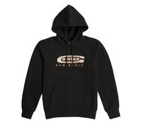 G-STAR Herren Hoodie - Old Skool Logo, Pullover, Kapuze, Bio-Baumwolle Schwarz M