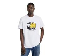 G-Star Herren Jeans Cartoon Loose T-Shirt, Weiß (White D25705-C336-110), XL