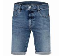 G-STAR Herren Jeansshorts - 3301 Slim Short , Stretch Denim, Jeans, kurz Blau 30W