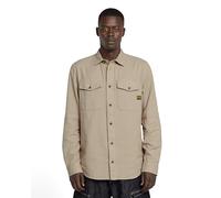 G-Star Raw Slim Fit Freizeithemd mit Brusttaschen Modell 'Marine' in Khaki, Größe L