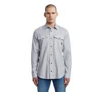 Langarmshirt G-STAR "Marine Slim Hemd", Damen, Gr. XL, salute, weiß oxford, Obermaterial: 70% Baumwolle, 30% Baumwolle, Shirts Langarmshirt (99725545-XL) salute, weiß oxford