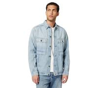 Langarmshirt G-STAR "Mosa Overshirt", Damen, Gr. L, sun faded pacific blau, Obermaterial: 50% Baumwolle, 30% Baumwolle, 20% Baumwolle, Shirts Langarmshirt (19316034-L) sun faded pacific blau