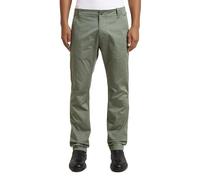 Chinohose G-STAR "Mosa Straight Chino", Herren, Gr. 33, Länge 32, grün (orphus), Obermaterial: 97% Baumwolle, 3% Elasthan, Hosen Chinohose (30256765-33) orphus