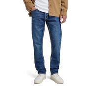 5-Pocket-Jeans G-STAR "Mosa Straight Jeans", Herren, Gr. 35, Länge 38, faded atlantic ocean, Obermaterial: 98% Baumwolle, 2% Elasthan, Jeans 5-Pocket-Jeans (65978049-35) faded atlantic ocean