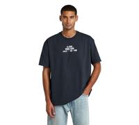 T-Shirt G-STAR "Multi Technique Graphic Relaxed T-Shirt", Herren, Gr. XL, salute, Obermaterial: 100% Baumwolle, Shirts T-Shirt (73746856-XL) salute