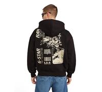 G-Star Herren Poster Back Graphic Loose Hoodie Jacke, Schwarz (dk Black D25105-D733-6484), L