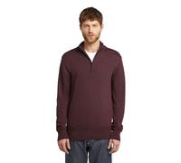Longpullover G-STAR "Premium Core Half Zip Knit", Herren, Gr. S, maroon, Obermaterial: 100% Wolle, Pullover Longpullover (47608230-S) maroon