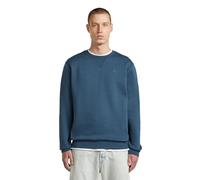 Longpullover G-STAR "Premium Core Sweatshirt", Herren, Gr. M, rank blau, Obermaterial: 55% Baumwolle, 45% Polyester, Pullover Longpullover (58275238-M) rank blau
